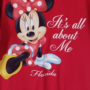 Disney Minnie Mouse IT'S ALL ABOUT ME Women  T-shi